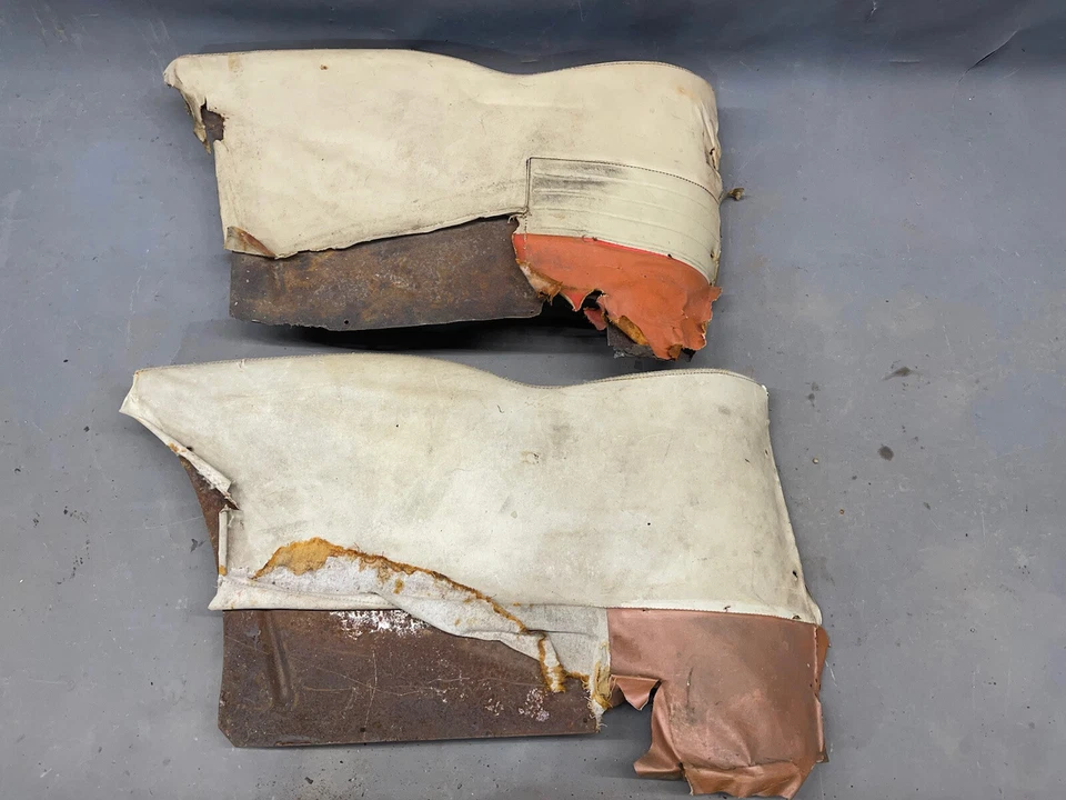 Chevy 1957 2 puertas paneles techo rígido asiento trasero reposabrazos 1/4 cuarto 1956 1955 sedán Foto 1 de 4