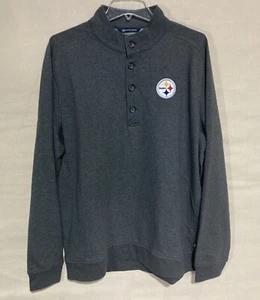 Cutter & Buck Steelers Gray Pullover XL - Picture 1 of 5