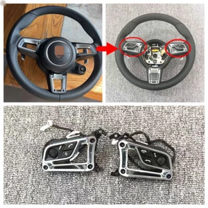 Nuevo interruptor de control de volante múltiple plateado plateado para Porsche 911 (991) 16-18 2019 - Imagen 1 de 4