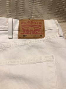 Las mejores ofertas en Vaqueros Levi's 501 Blanco para hombres | eBay