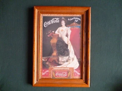 COCA COLA 13" X 9" FRAMED PRINT PRODUCED IN 1994. - Image 1 of 4