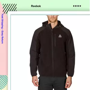 Reebok Men's Mixed Media Softshell Jacket ( Black, Medium ). - Picture 1 of 2