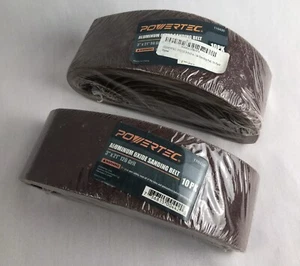 POWERTEC 3” X 21” correa de lijado de óxido de aluminio 120 grano #110450 10 piezas. X 2 - Imagen 1 de 2