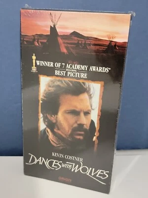 Dances With Wolves VHS Factory Sealed Studio Watermark Original Release 1990 - Image 1 of 4