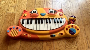 B Toys Meowsic Electronic Meowing Cat Keyboard Kids Piano w Microphone - Picture 1 of 6