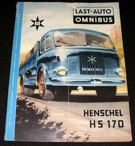 TRUCKING & BUS 1953-03 GERMAN MAGAZINE LAST-AUTO und OMNIBUS SPAIN TOUR HENSCHEL - Picture 1 of 3
