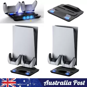 For PS5 Vertical Stand+Cooling Fan Controller Charging Dock Station - Picture 1 of 14