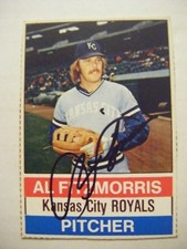 AL FITZMORRIS signed ROYALS 1976 Hostess baseball card AUTO Autographed INDIANS