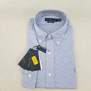 Herren Ralph Lauren Button-Down Performance Hemd Wicking & Stretch S M L Blau 0025 - Bild 1 von 1