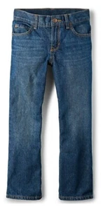 Childrens Place Straight Jeans Dark Wash Size 7S Slim adjustable Worn Once! - Picture 1 of 11