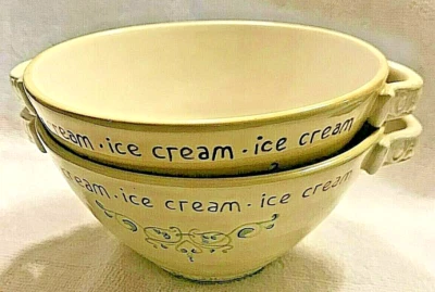  Juego de 2 cuencos de helado únicos You Scream, We All Scream usados Foto 1 de 4