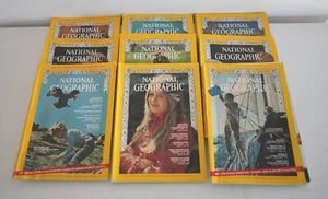 Vintage National Geographic Magazines Year 1969 Set of 9 Issues Pick Your Month - Picture 1 of 10