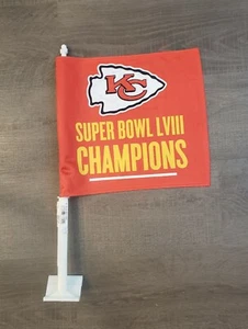 Kansas City Chiefs NFL Super Bowl LVIII Champions 11x15 Car Window Flag SB 58 - Picture 1 of 2