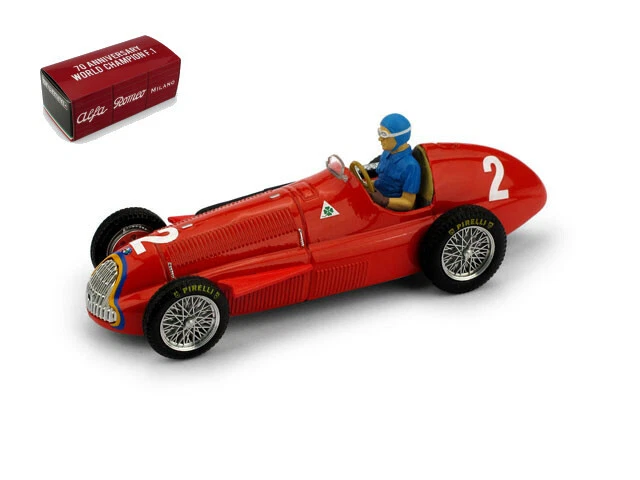 Alfa Romeo 158 Juan Manuel Fangio 1951 #2 Belgium Gp World Champion 1:43 Model - Immagine 1 di 1