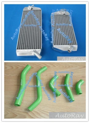 Kit de radiador de aluminio y manguera de silicona para Kawasaki KXF450 KX450F 2006-2008 07 Foto 1 de 4
