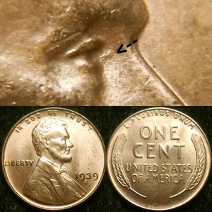 1939-S 1DO-001 Doubled Die Uncirculated Lincoln Cent Wheat Penny - Picture 1 of 10