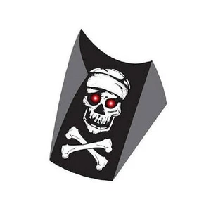 Cometa Calavera y Huesos Cruzados SuperSled Línea Única 18" x 15" (8) Cometas XL2 - 80105 - Imagen 1 de 1