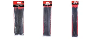 Black Plastic Cable Ties Assorted Thickness and Length - Picture 1 of 4