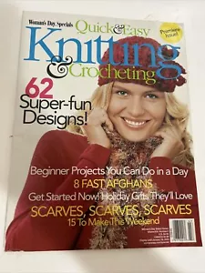 Woman's Day Quick & Easy Knitting & Crochet Magazine Premier Issue 2004 - Picture 1 of 5