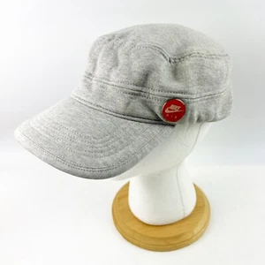 Nike Air Orange Logo Cadet Brim Beanie Hat Cap Gray L/XL Elastic Band - Picture 1 of 7