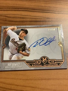 Roy Oswalt BASEBALL 2017 TOPPS.MUSEUM ARCHIVAL COPPER 17/50 AUTOGRAPH AA-RO AUTO - Picture 1 of 3