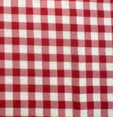 Grand Revival Darla Tanya Whelan Red Gingham Cotton Fabric Half Y + #9 - Image 1 of 4