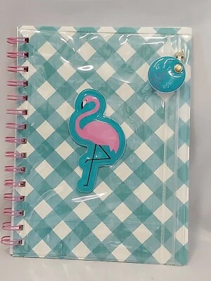 Cuaderno espiral Office Depot con bolsa de lápiz flamenco rosa 60 páginas Foto 1 de 3