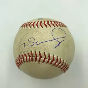 Gary Sanchez Pre Rookie Signed Official Game Used Minor League Baseball JSA COA - Picture 1 of 4