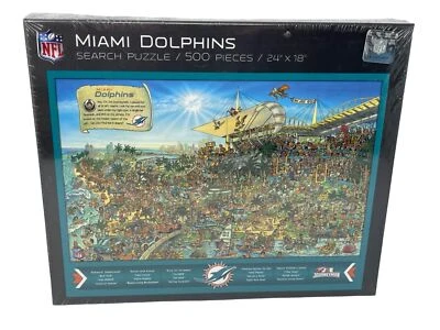 New NFL Miami Dolphins Can You Find Joe? Search Puzzle 24" x 18" - Image 1 of 4