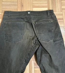 Kuhl Vintage Patina Dye Rydr Pants Mens 38x32 Green Fade Hiking Utility Travel - Picture 1 of 12