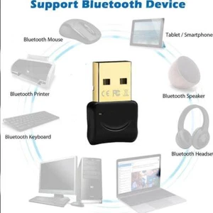 USB Bluetooth 5.0 Transmitter Receiver Audio Adapter AUX TV D7 3.5mm PC New A9H7 - Afbeelding 1 van 10