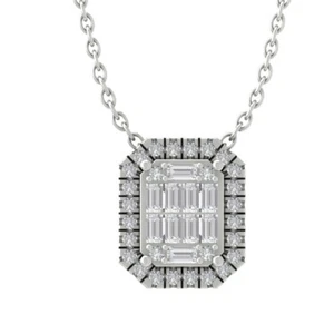 Sterling Silver Diamond Pendant Necklace 1/4ct, 18", 1.75g Holiday Gift - Picture 1 of 5