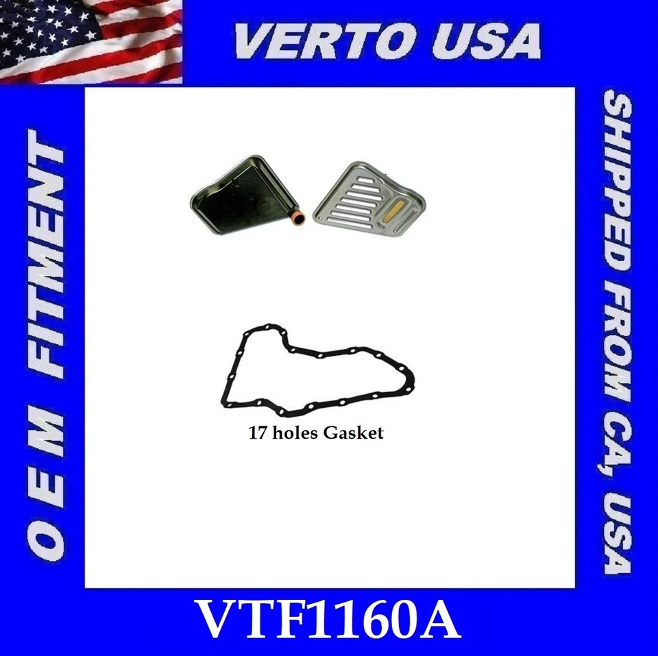 Filtro de transmissão Verto EUA VTF1160A para Ford, Lincoln, Mercury base na tabela - Imagem 1 de 1