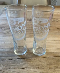 2x Peroni Half Pint Glasses (New) - Picture 1 of 4