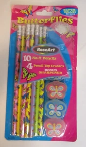 Neu RoseArt Schmetterlinge Bleistift Fun Pack 2005 - Bild 1 von 4