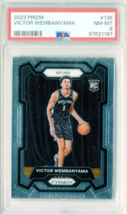 Victor Wembanyama RC 2023-24 Panini Prizm Basketball Rookie PSA 8 - Picture 1 of 6