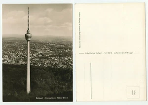 79974 - Stuttgart - Fernsehturm - Echtfoto - alte Ansichtskarte - Bild 1 von 1