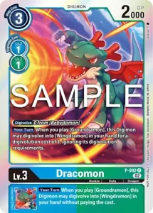 Dracomon Foil - P-092 quasi nuovo - Digimon TCG - Foto 1 di 1