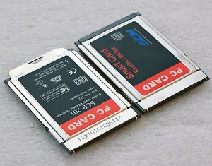 SCM SCR 201 PCMCIA CHIPKARTENLESER READER WRITER FÜR HBCI PRAXIS CHIPCARD READER - Bild 1 von 1
