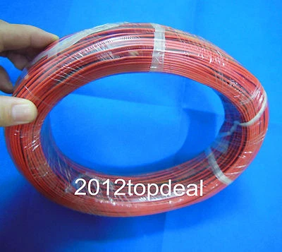2Pin Extension Red Black Wire Cable Cord for 3528 5050 5630 LED Strip Lamp 22AWG - Image 1 of 4