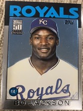 2001 Topps Traded Bo Jackson Chrome 50 Years Reprint #T119 #20 KC Royals