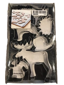 IKEA Metal Cookie Cutters set of 6 Wildlife Woodland Animals NEW - Picture 1 of 1