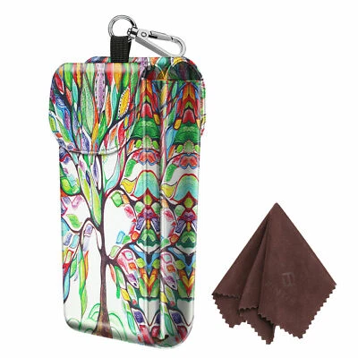 Двойной очки чехол портативный очки чехол солнцезащитные очки мешок + 2 очки ткани - Изображение 1 из 4