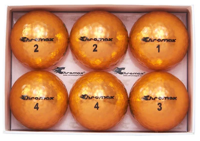 6 Pack Chromax High Visibility Colored Golf Balls – M5 Metallic – CHOOSE COLOR! - Image 1 of 2