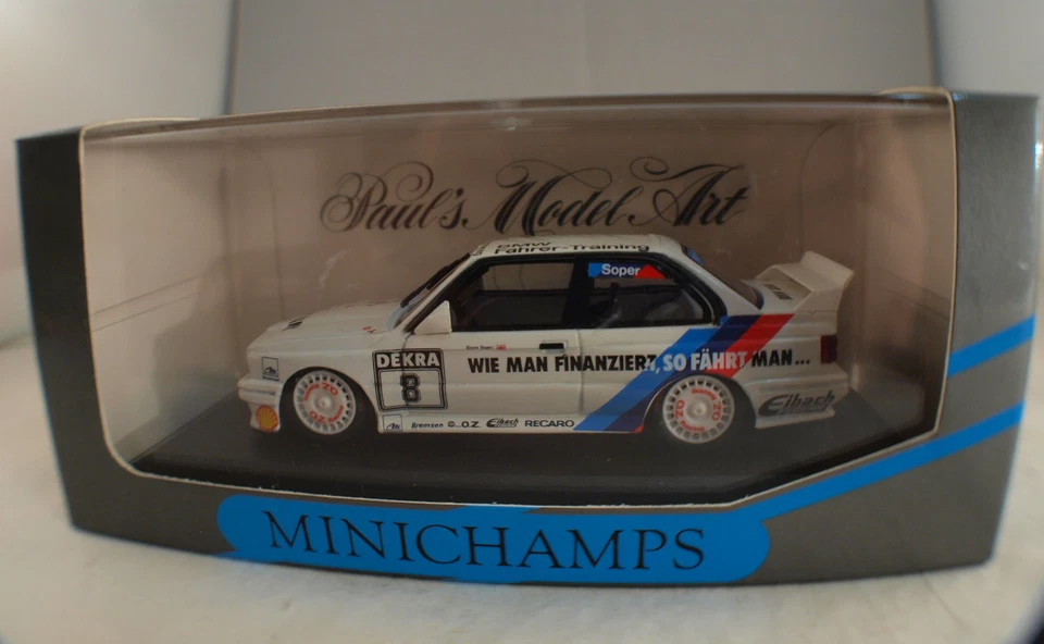 MINICHAMPS Nr 2010 BMW M3 Team: Bigazzi Soper 1/43 #8 Inbox / Scatola - Immagine 1 di 4