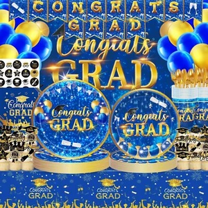 Graduation Decorations Class of Graduation Party Plates & Napkins Dinnerware Set - Picture 1 of 6