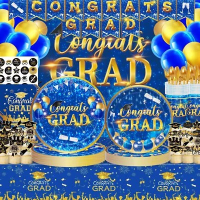 Graduation Decorations Class of Graduation Party Plates & Napkins Dinnerware Set - Image 1 of 4