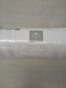 Downlite Hotel & Resort Hungarian White Goose Down Pillow Queen New Sealed - Picture 1 of 3