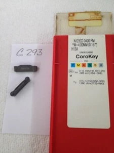 10 NEW SANDVIK N123G2-0400-RM CARBIDE INSERTS. GR: H13A. FACTORY PACKED -C293- - Picture 1 of 1