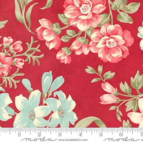 Moda COLLECTIONS ETCHINGS Red 44330 13 Quilt Fabric By The Yard - Image 1 of 1